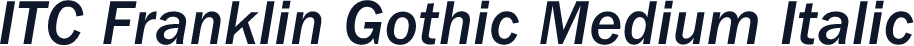 ITC Franklin Gothic Medium Italic