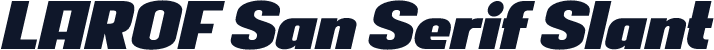 LAROF San Serif Slant