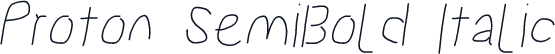 Proton SemiBold Italic