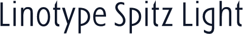 Linotype Spitz Light