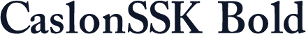 CaslonSSK Bold