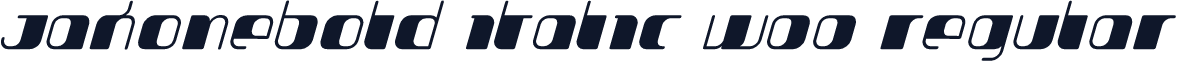JakoneBold Italic W00 Regular