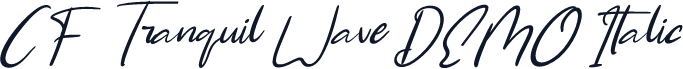 CF Tranquil Wave DEMO Italic