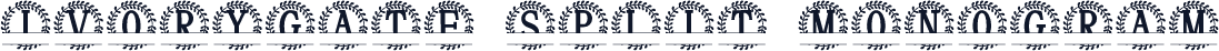 Ivorygate Split Monogram