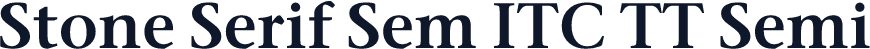 Stone Serif Sem ITC TT Semi