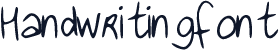 Handwritingfont