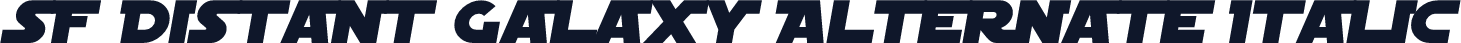 SF Distant Galaxy Alternate Italic