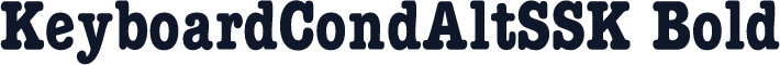 KeyboardCondAltSSK Bold
