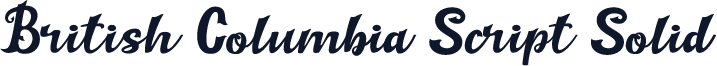 British Columbia Script Solid