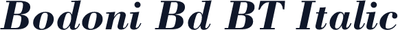 Bodoni Bd BT Italic