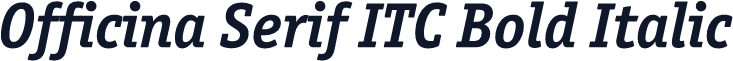 Officina Serif ITC Bold Italic