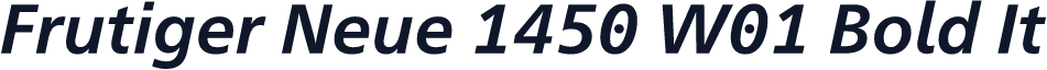 Frutiger Neue 1450 W01 Bold It