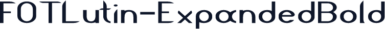 FOTLutin-ExpandedBold