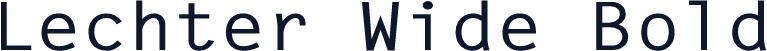 Lechter Wide Bold