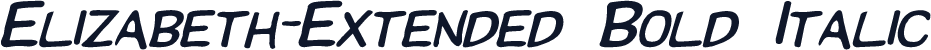 Elizabeth-Extended Bold Italic