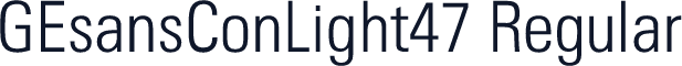GEsansConLight47 Regular