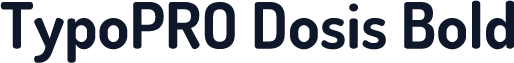 TypoPRO Dosis Bold