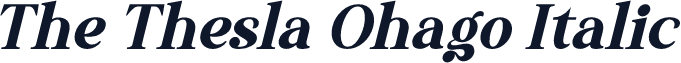 The Thesla Ohago Italic
