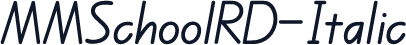 MMSchoolRD-Italic