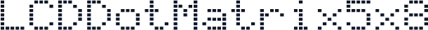 LCDDotMatrix5x8