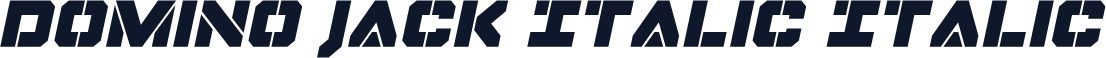 Domino Jack Italic Italic