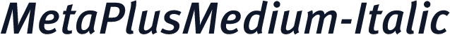 MetaPlusMedium-Italic