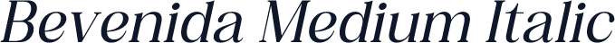 Bevenida Medium Italic