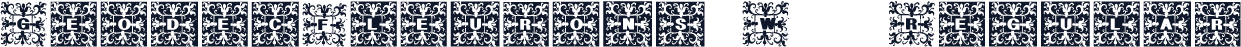 GeodecFleurons W05 Regular