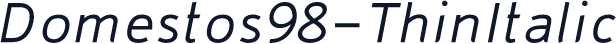 Domestos98-ThinItalic