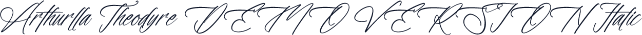 Arthurlla Theodyre DEMO VERSION Italic
