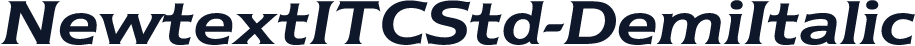 NewtextITCStd-DemiItalic