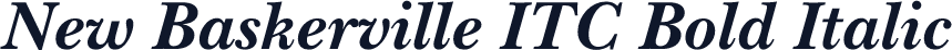 New Baskerville ITC Bold Italic