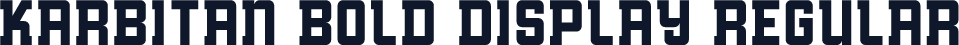 KARBITAN BOLD DISPLAY Regular