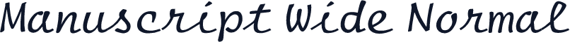 Manuscript Wide Normal