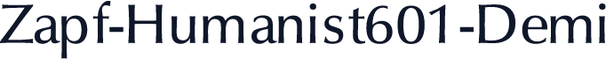 Zapf-Humanist601-Demi