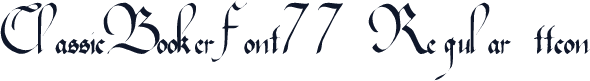 ClassicBookerFont77 Regular ttcon