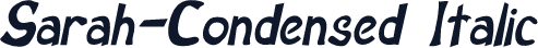 Sarah-Condensed Italic