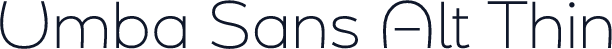 Umba Sans Alt Thin