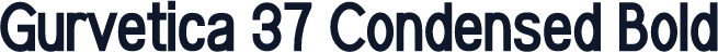 Gurvetica 37 Condensed Bold