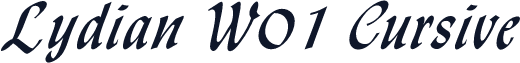 Lydian W01 Cursive