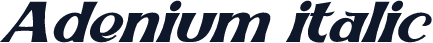 Adenium italic