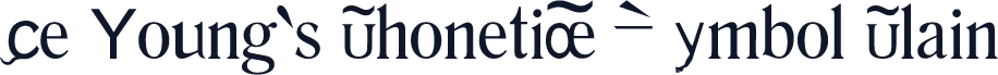 Be Young's Phonetic Symbol Plain
