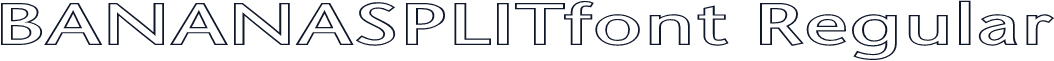 BANANASPLITfont Regular