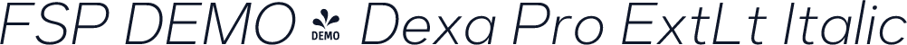 FSP DEMO - Dexa Pro ExtLt Italic