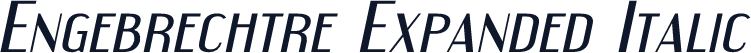 Engebrechtre Expanded Italic