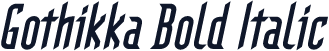 Gothikka Bold Italic