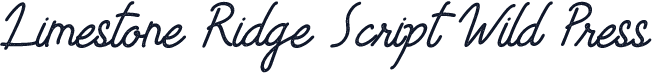Limestone Ridge Script Wild Press