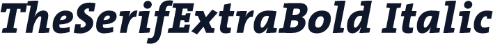 TheSerifExtraBold Italic