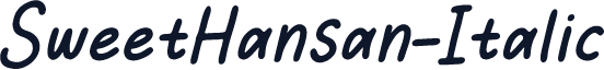 SweetHansan-Italic