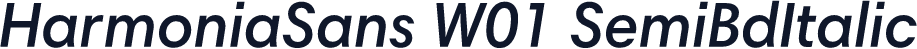 HarmoniaSans W01 SemiBdItalic
